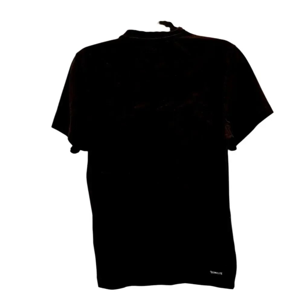 Adidas Basketball Tee Mens S Gold Logo Climalite Graphic T shirt